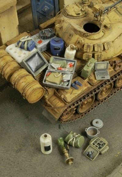 135 Scale Model Scene Tanks Accessories Resin Model Kit Figure Free