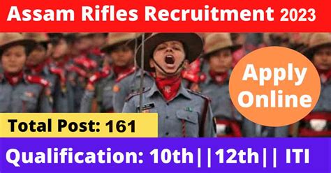Assam Rifles Technical Tradesman Recruitment