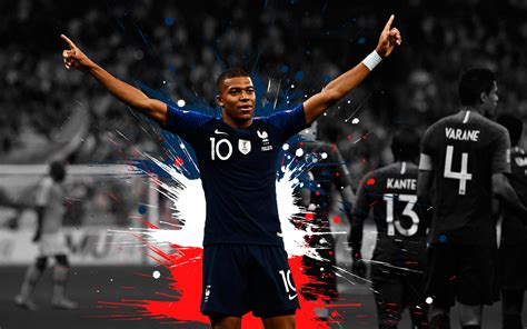 Download French Soccer Kylian Mbappé Sports 4k Ultra HD Wallpaper