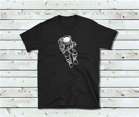 Astronaut T Shirt Outer Space T Shirt From Vast Space Art Glow In The Dark Vinyl T Shirt