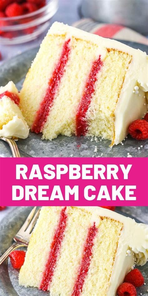 Raspberry Dream Cake In 2020 Desserts Food Cake