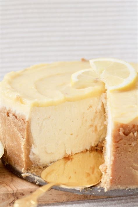 baked lemon curd cheesecake jos kitchen larder
