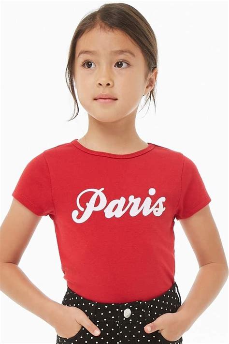 Forever 21 Girls Paris Graphic Tee Kids Little Kid Fashion Kids