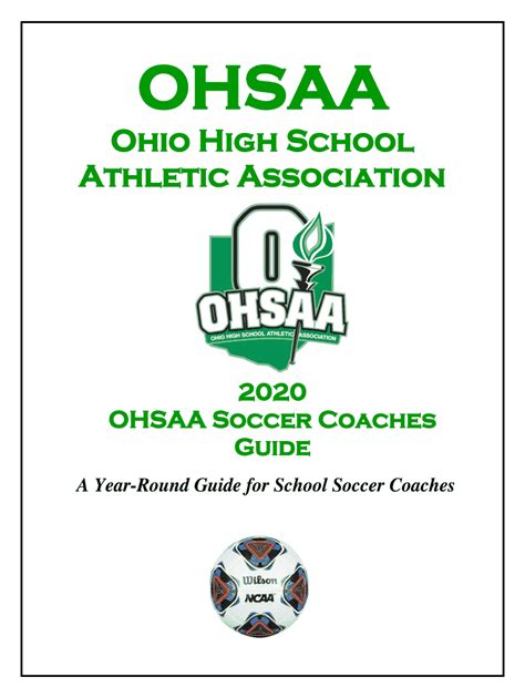 Fillable Online Ohsaa Releases Return To Play Guidelines And Sport
