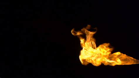 Animated Realistic Stream Of Fire Like Flamethrower Shot