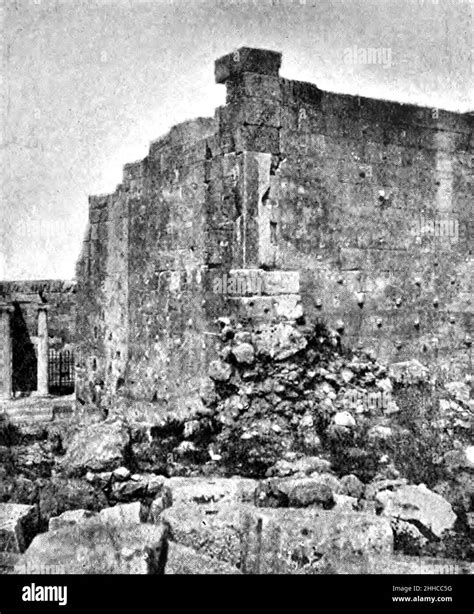 Southwest Wing Of The Propylaea And Pelasgic Wall Stock Photo Alamy