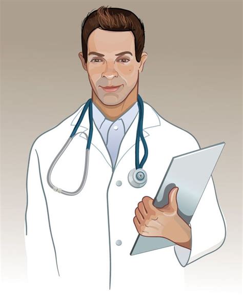 Illustration Of A Doctor Medical Drawings Doctor Drawing Anime
