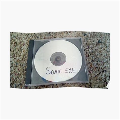 Sonicexe Original Disk Creepypasta Poster By Danibluefox Redbubble