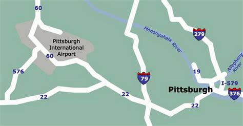 Airport Terminal Map Pittsburgh Airport Map