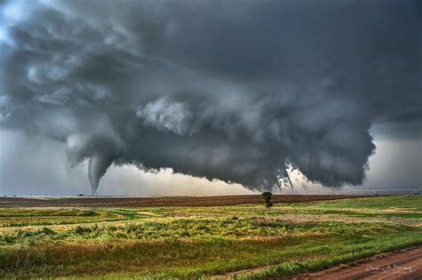 Derek Burdeny 500px Field Landscape Storm Sky Clouds Tornado