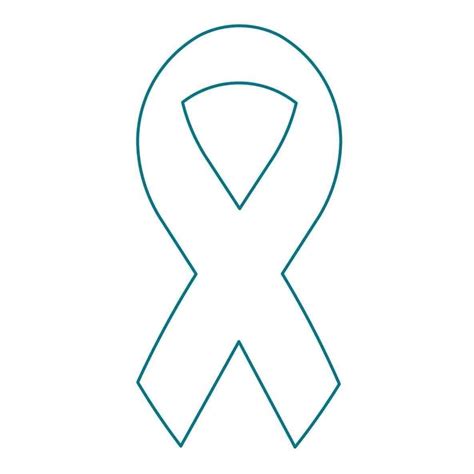 Cancer Ribbon Outline Vector At Getdrawings Free Download