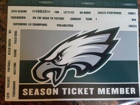 Eagles Season Ticket Holder Magnet Set Ebay