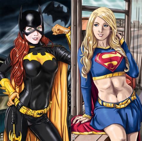 Batgirl X Supergirl Supergirl Batgirl Art