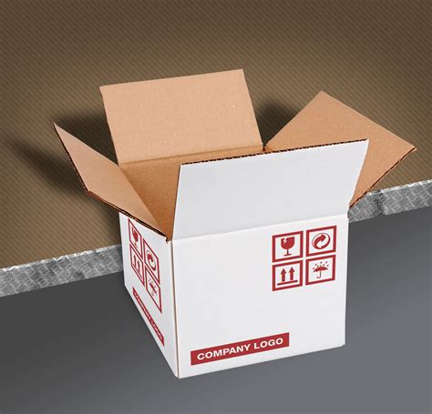 brown corrugated carton packaging box mockup psd good mockups