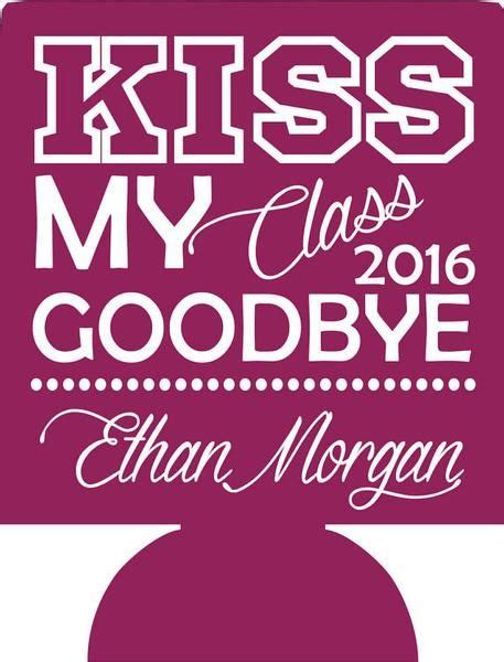 Kiss My Class Goodbye Graduation Party Favors Can Coolers Personalized Graduation Party Favors