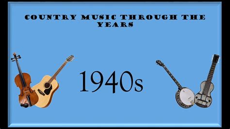 И другие скачать в mp3 и слушать музыку онлайн бесплатно. Country Music Through The Years: 1940s - YouTube