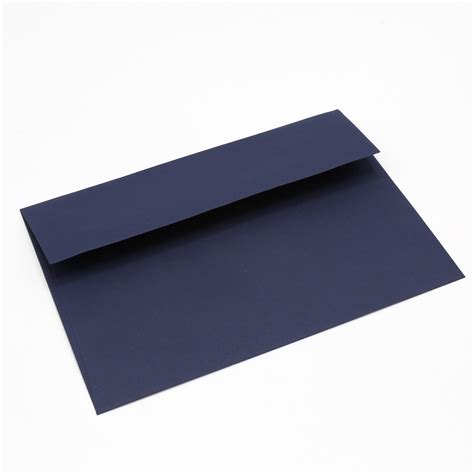 Closeouts Basis Premium Envelope A1 3 58x5 18 Navy 50pkg Paper