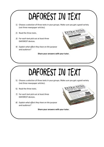 Daforest Task Cards Teaching Resources