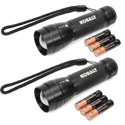 Kobalt 300 Lumen Led Flashlight Battery Included In The Flashlights