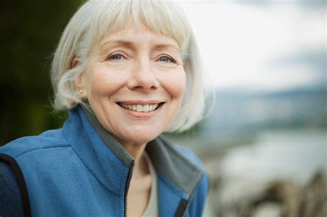 Portrait Of Attractive Senior Woman Stock Photo Download Image Now