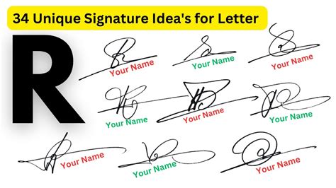 R Signature Signature Style Of R Signature Style Of My Name R R