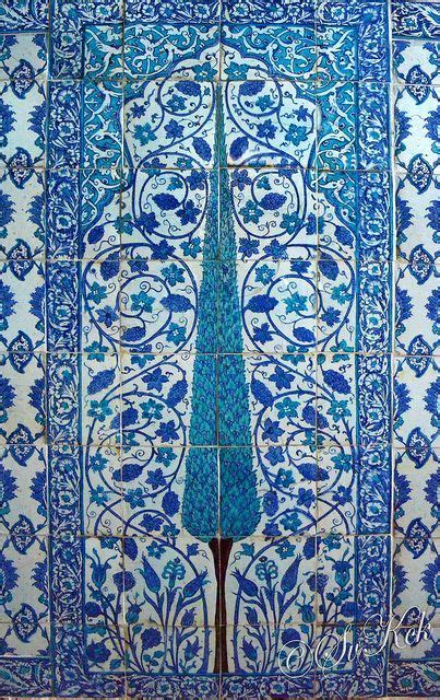 Tree Of Life Iznik Ceramic Tiles In The Blue Mosque Istanbul