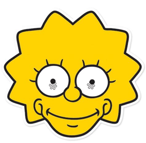 Lisa Simpson Party Face Mask The Simpsons Available Now At