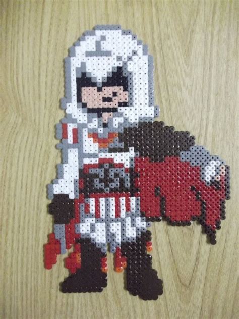 Ezio Assassins Creed Made Of Perler Fuse Beads By ~capricornc5 On Deviantart Pearler Beads