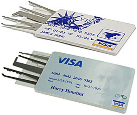 You may have to wiggle it a bit, but if you are lucky, the card will press against the latch assembly and allow you to open the door. Lockpicking set - credit card lock pick | Lock pick set, Lock picking tools