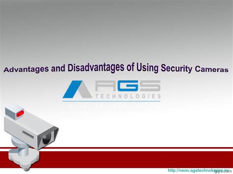 Advantages And Disadvantages Of Using Security Cameras By Ags