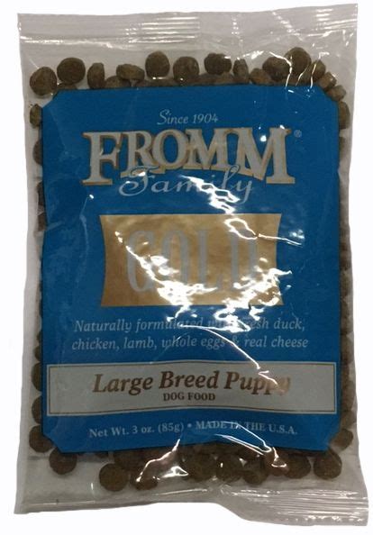 Daily feeding recommendations typical analysis. Fromm Gold Large Breed Puppy Dry Dog Food - Sample