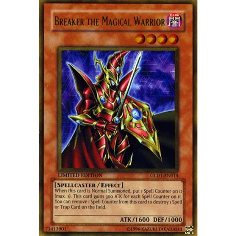 Maybe you would like to learn more about one of these? Breaker the Magical Warrior GLD1-EN014 Limited Edition Yu-Gi-Oh! Card