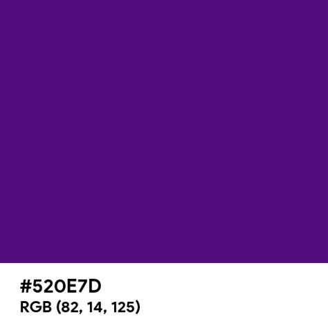 Metallic Purple Color Hex Code Is 520e7d