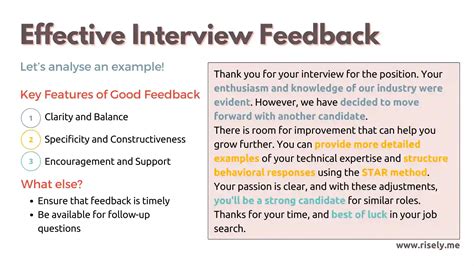 10 Examples Of Interview Feedback You Can Use In Your Next Interview