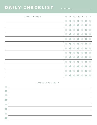 Free Daily Checklist Template Customize With Picmonkey