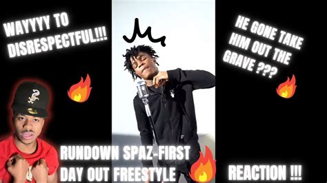 Tooo Disrespectful 🤯rundown Spaz First Day Out Freestyle Reaction