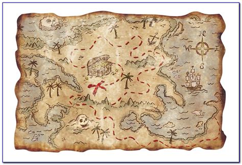 Jake And The Neverland Pirates Printable Treasure Map Maps Resume