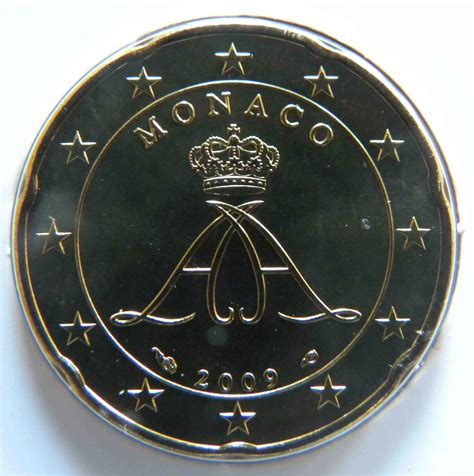 Monaco 20 Cent Coin 2009 Euro Coinstv The Online Eurocoins Catalogue