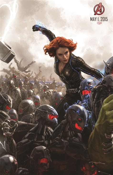 Avengers Age Of Ultron Poster Featuring Black Widow
