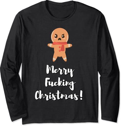 merry fucking christmas langarmshirt amazon de bekleidung