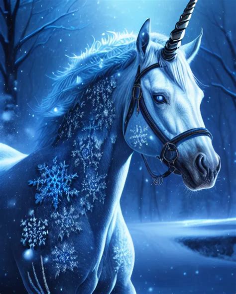 Snow Unicorn Starryai