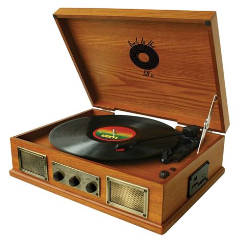 Back To The 50s 3 Speed Wooden Turntable Back To The 50s 3 Speed