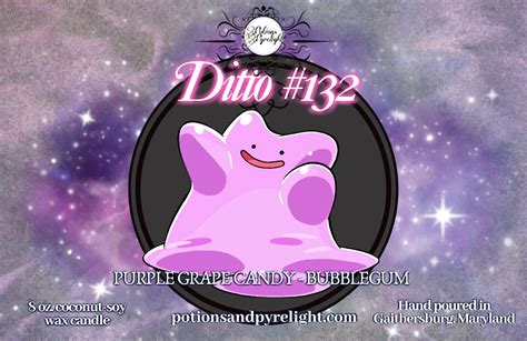 Pokemon 132 Ditto Fandom Scented Candle Potions And Pyrelight