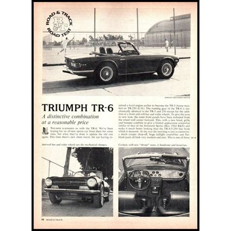 Triumph Art 969 Triumph Tr6 Convertible Roadster Road Test Original