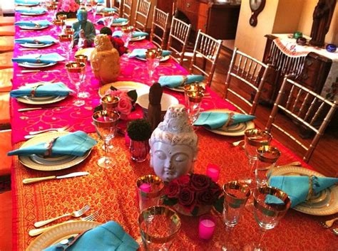 We will go through each course and talk about how to put a menu together for a few themes such as north indian, south indian and indian street food. indian-inspired dinner party | Dinner party decorations ...