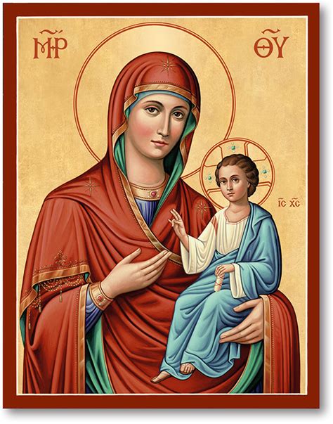 Blessed Virgin Mary Icons Virgin Mary Directress Icon Monastery Icons