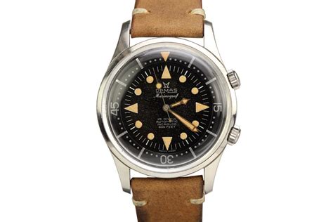 1960 Damas Marinograf Watch For Sale - Mens Vintage Diver Split seconds