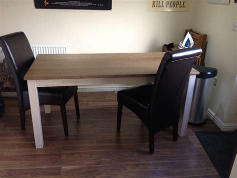 A good rule of thumb is that the distance between the seat and the kitchen tabletop should be a maximum of 30 centimetres. Kejsarkrona ikea solid wood kitchen table | in Cambuslang ...