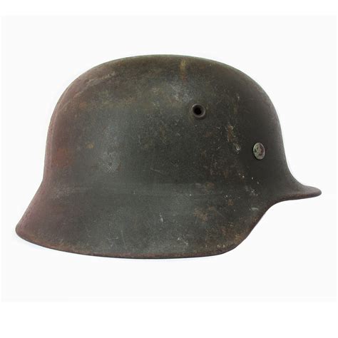 Ww2 German M40 Single Decal Army Helmet Et64 Rj Militaria