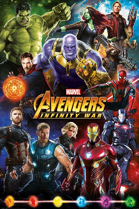 Check out the second official trailer for avengers: Avengers: Infinity War - Characters Poster | Sold at ...